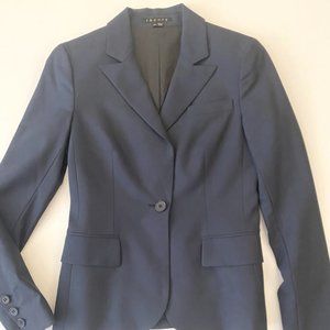 Fabulous 00 navy blue wool Theory Gabe B blazer